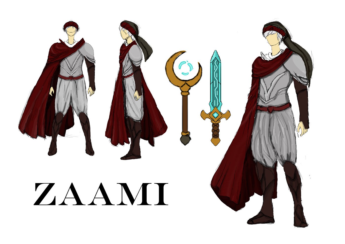 ZAAMI character design sheet