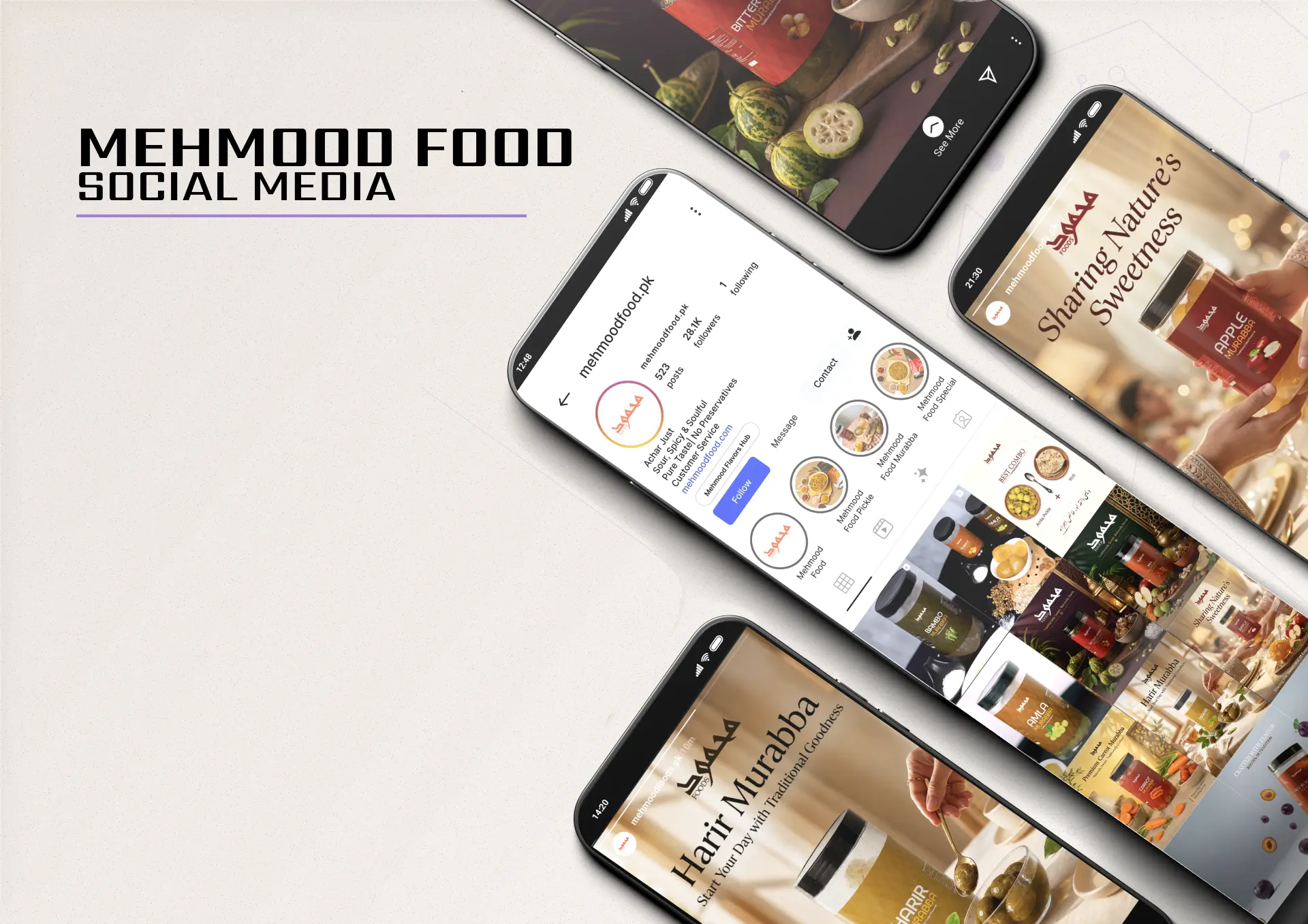 Mehmood Food social media showcase